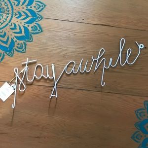 Stay awhile key holder